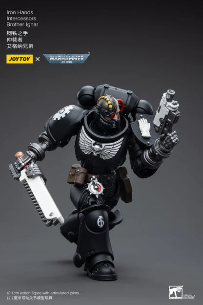 Joy Toy - Warhammer 40K - Iron Hands Intercessors - Brother Ignar (12cm)