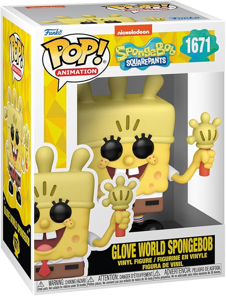 Funko Pop! Animation: 1671 - Spongebob - Glove World Spongebob (2025)