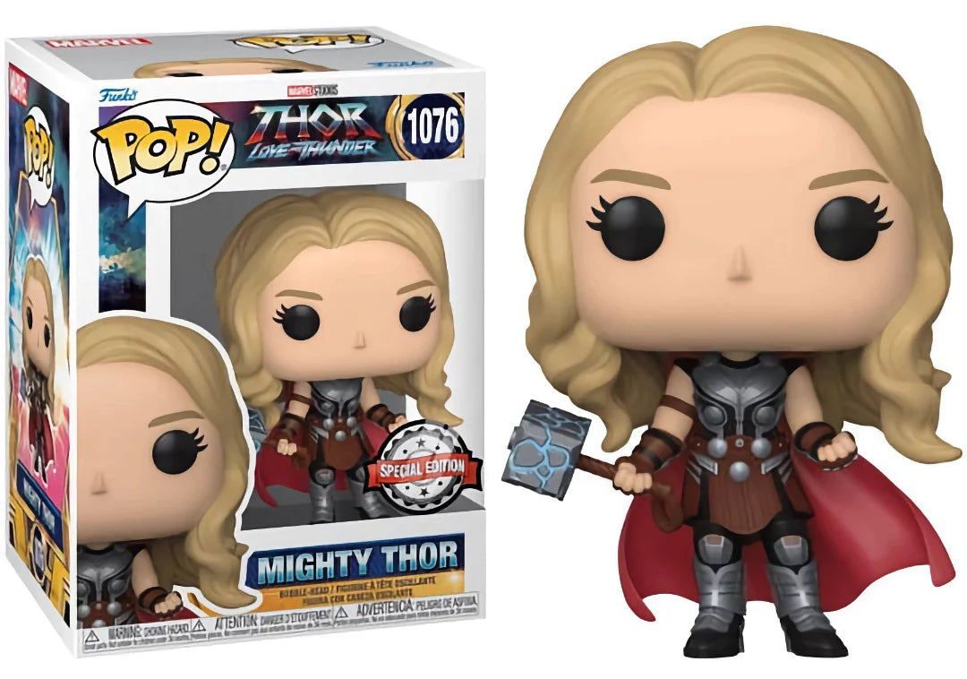Funko Pop! Marvel: 1076 - Thor Love and Thunder - Mighty Thor (2022) Special Edition SVV-Schatzoekers