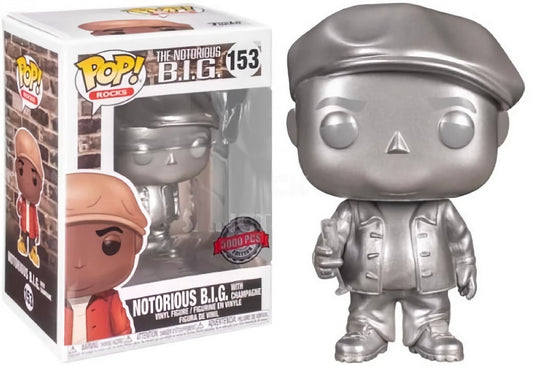 Funko Pop! Rocks 153 - Notorious B.I.G. - With Champagne (2019) METALIC Limited Edition SVV-Schatzoekers
