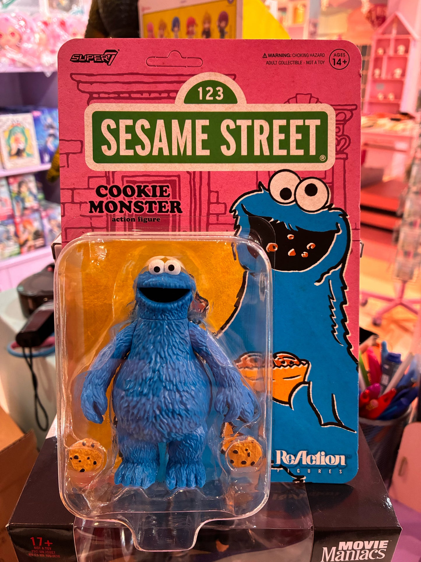 Super 7 - ReAction Figuur - Sesame Street (Wave 03) - Cookie Monster (10cm)