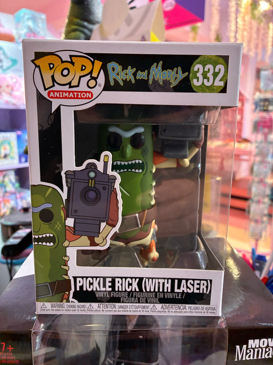 Funko Pop! Animation: 332 - Rick and Morty - Pickle Rick (With Lazer)