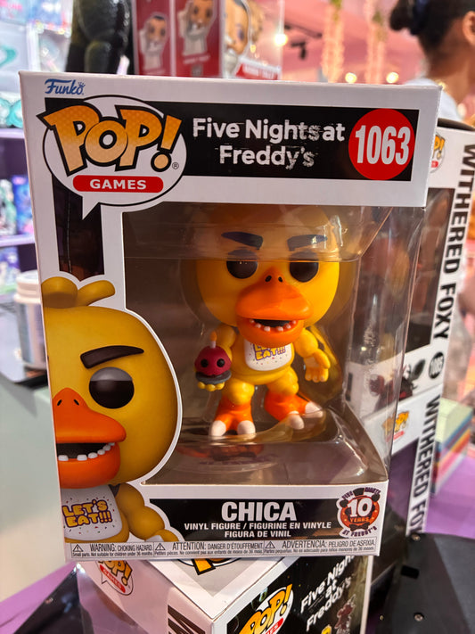 Funko Pop! Games: 1063 - Five Nights at Freddy's - Chica (10th Anniversary Ver. 9cm)