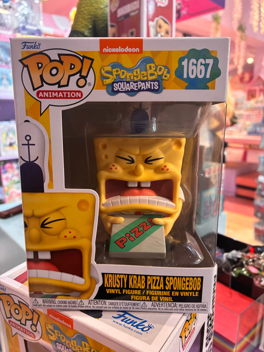 Funko Pop! Animation: 1666 - Spongebob - Krusty Krab Pizza Spongebob (2025)