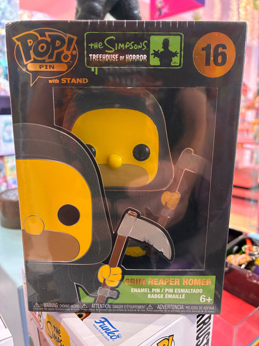 Funko Pop! Pin: 16 - The Simpsons- Treehouse of Horror - Grim Reaper Homer