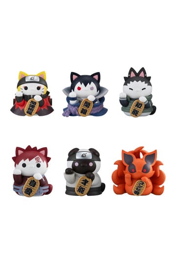 Megahouse - Naruto Shippuden - Trading Figures - Mega Cat Project - Fortune Cats (Naruto Uzumaki & Friends Ver. 7 cm)