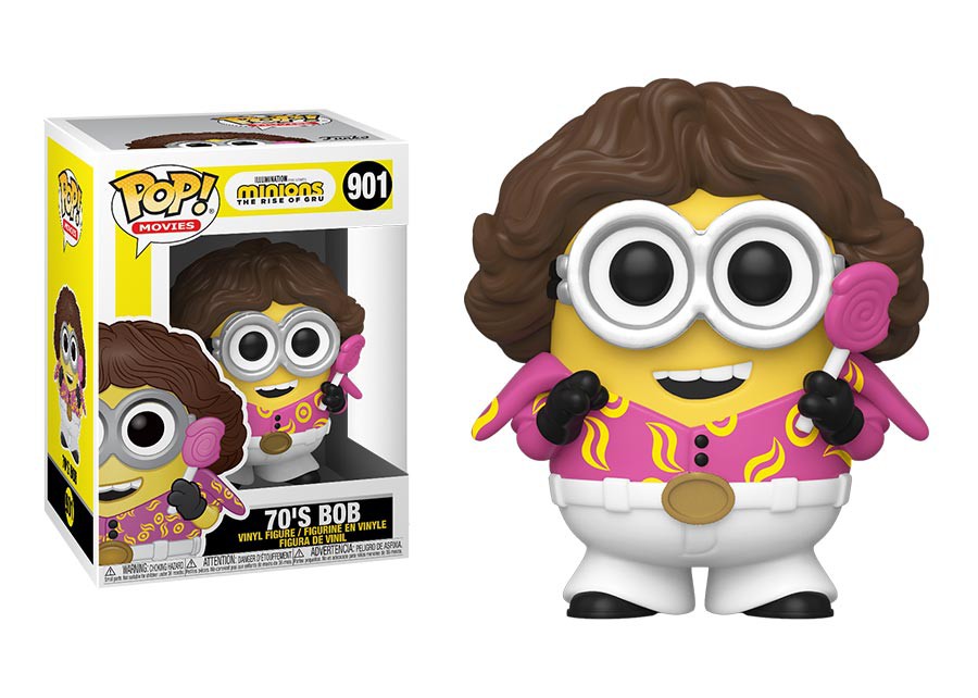 Funko Pop! Movies 901 - Minions: The rise of Gru - 70's Bob (2020)