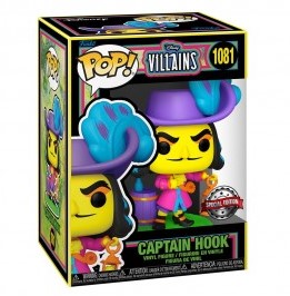 Funko Pop! Disney 1081 - Disney Villains- Captain Hook (2021) Blacklight - Special Edition