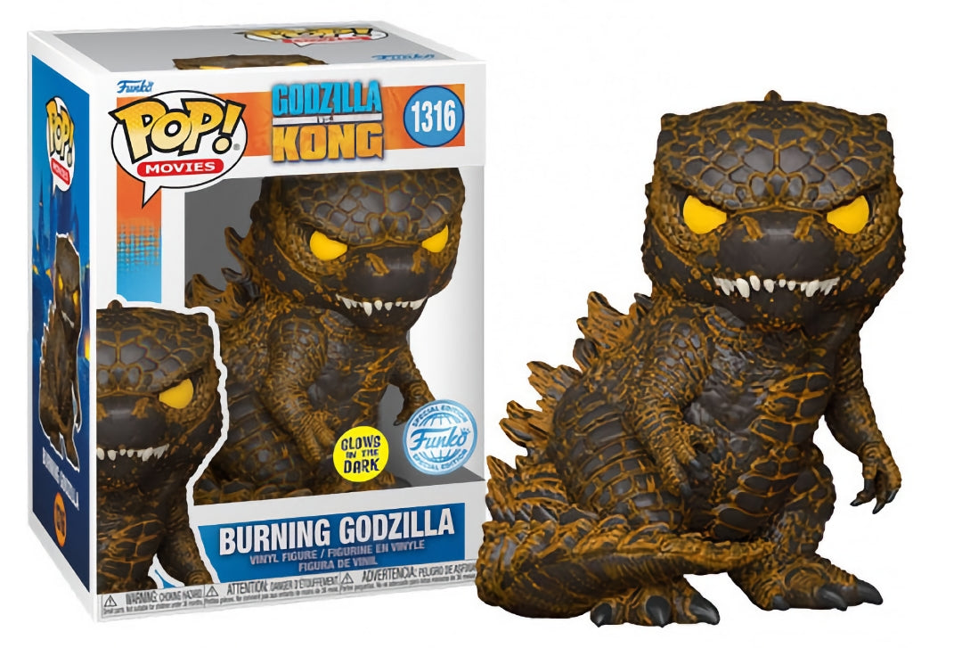 Funko Pop! Movies: 1316 - Godzilla vs Kong - Godzilla (2022) (GITD) Special Edition
