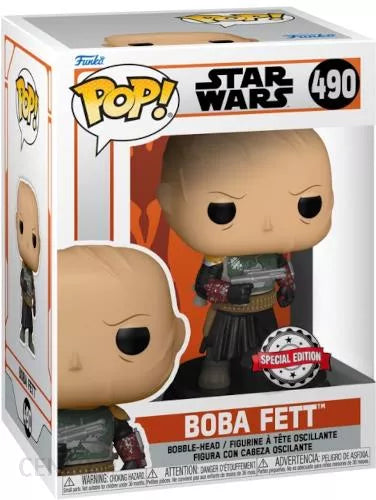 Funko Pop! Star Wars 490 - The Mandalorian - Boba Fett w/o Helmet (2021) EXCLUSIVE