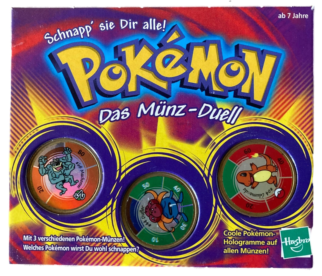 Pokémon: Das Münz-Duell Spel Set - Hasbro 2000 (Duitstalig, Compleet)