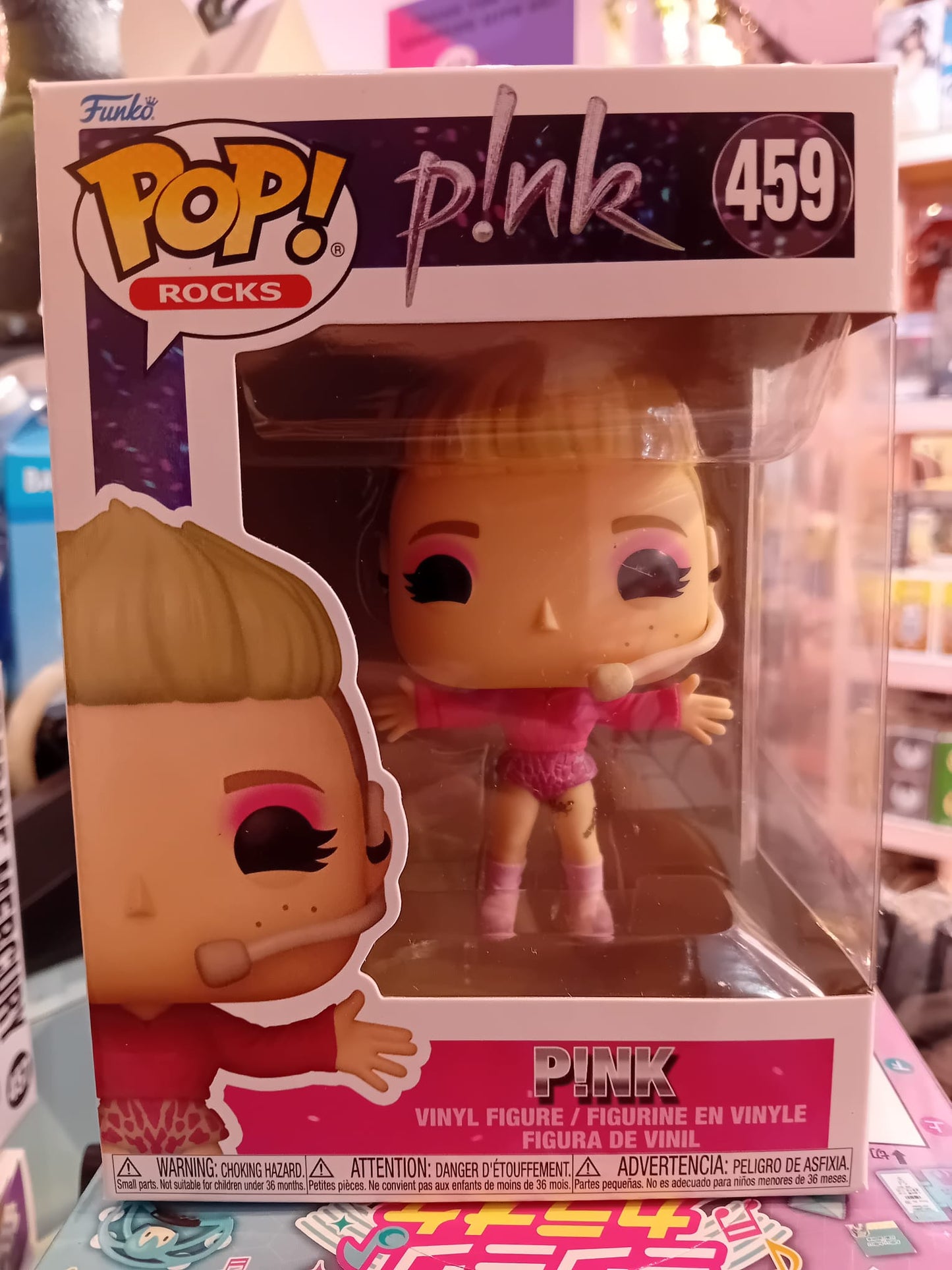 Funko Pop! Rocks 459 - Pink Pop - Pink (Trustfall Tour Ver. 9 cm)