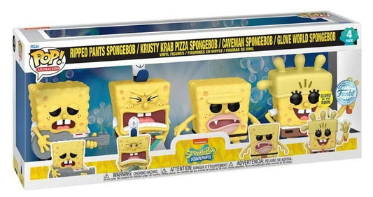 Funko Pop! Animation - Spongebob - 4-Pack (GITD) Special Edition