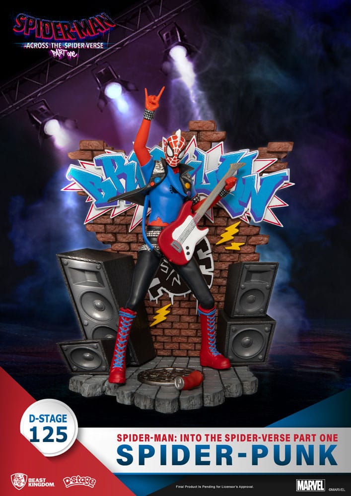 Beast Kingdom - Marvel Diorama Spider-Man: Across the Spider-Verse - Spider-Punk (15cm)
