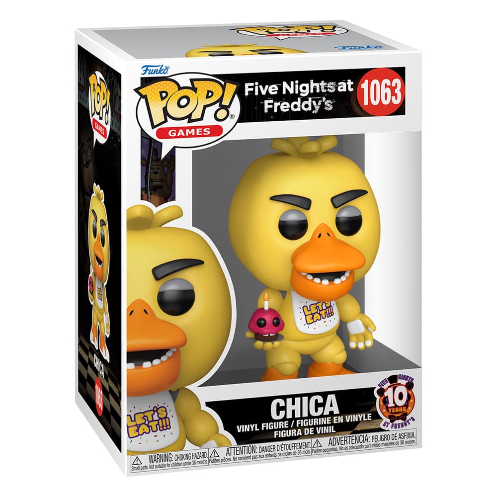 Funko Pop! Games: 1063 - Five Nights at Freddy's - Chica (10th Anniversary Ver. 9cm)
