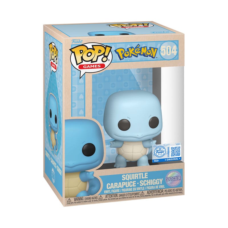 Funko Pop! Games 504 - Pokemon - Squirtle (2025) (Soft Color)