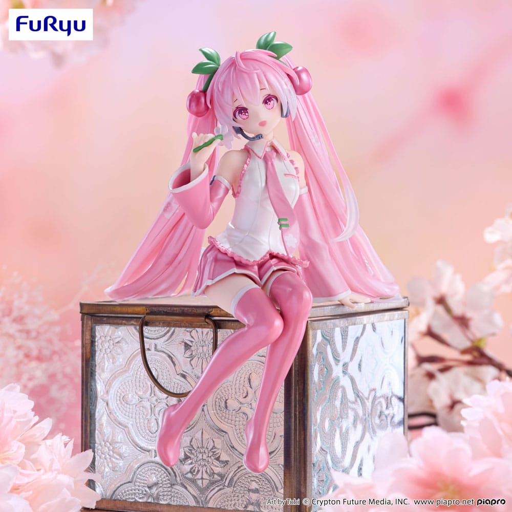 Furyu - Hatsune Miku (Noodle Stopper) - Sakura Miku 2024 Pearl Color Ver. (15cm)