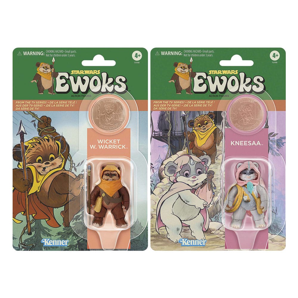 Hasbro - Star Wars Vintage Collection - Ewoks - Action Figure 2 Pack - Wicket W Warrick & Kneesaa (2023)