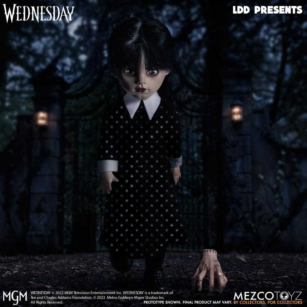 Mezco Toys - Living Dead Dolls - Wednesday Addams with Thing (25cm)