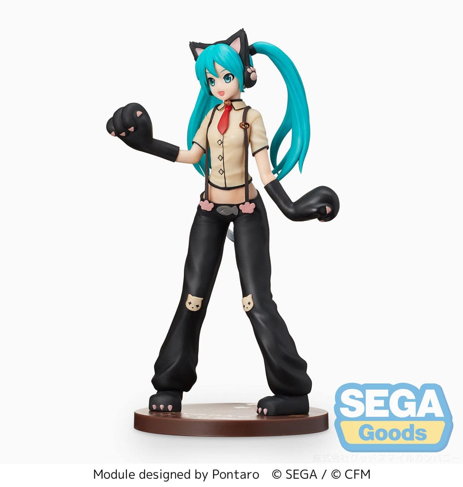 Sega - Hatsune Miku - Project DIVA Arcade Future Tone SPM - Hatsune Miku (Kitty Cat 23cm)