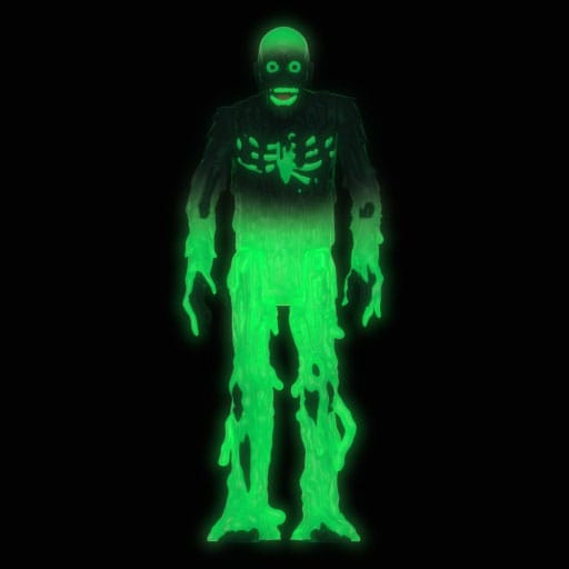 Super 7 - ReAction Figuur - The Return of the Living Dead (1985) - Tarman (Monster Glow) (Nieuw op Kaart)