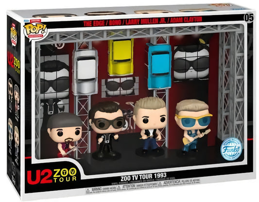 Funko Pop! Moments 05 DeLuxe - U2 - Zoo TV 1993 Tour - 4 Pack (2022)