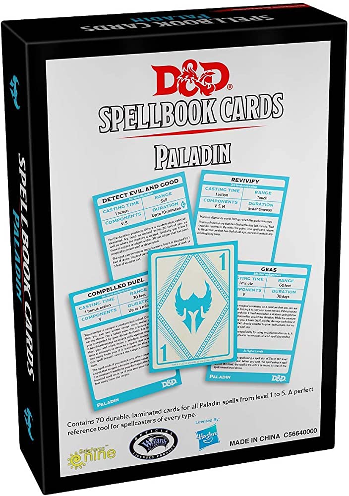 WOTC - Dungeons & Dragons : Spellbook Cards: Paladin (English)