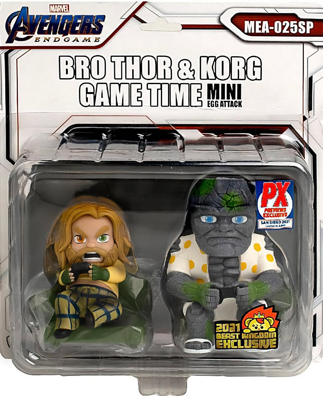 Beast Kingdom - Avengers Endgame - Mini Egg Attack - Bro Thor & Korg Game Time (2021) SVV-Schatzoekers