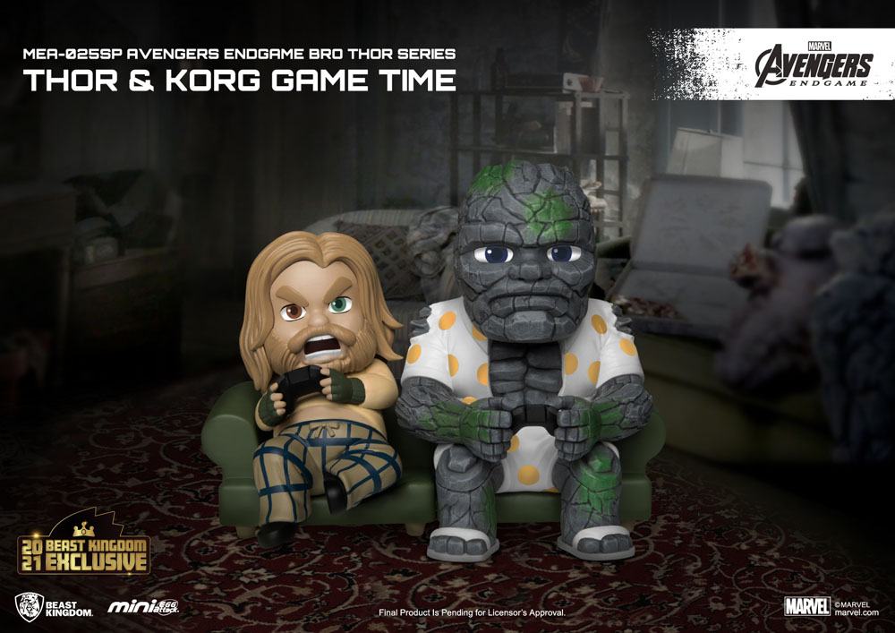 Beast Kingdom - Avengers Endgame - Mini Egg Attack - Bro Thor & Korg Game Time (2021) SVV-Schatzoekers