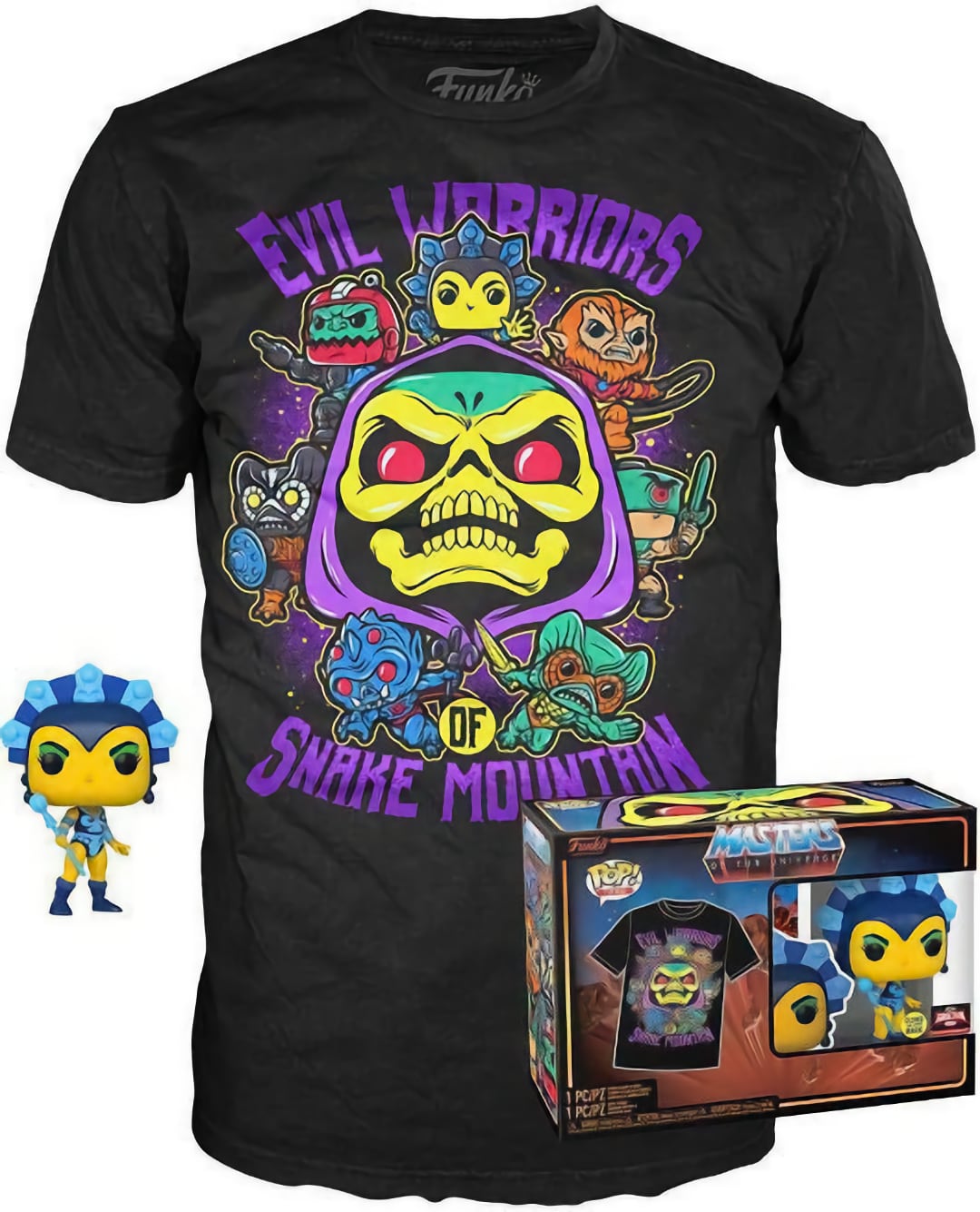 Funko Pop! & Tee - Masters of the Universe 86 - Evil-Lyn (Glow) (2020) SVV-Schatzoekers