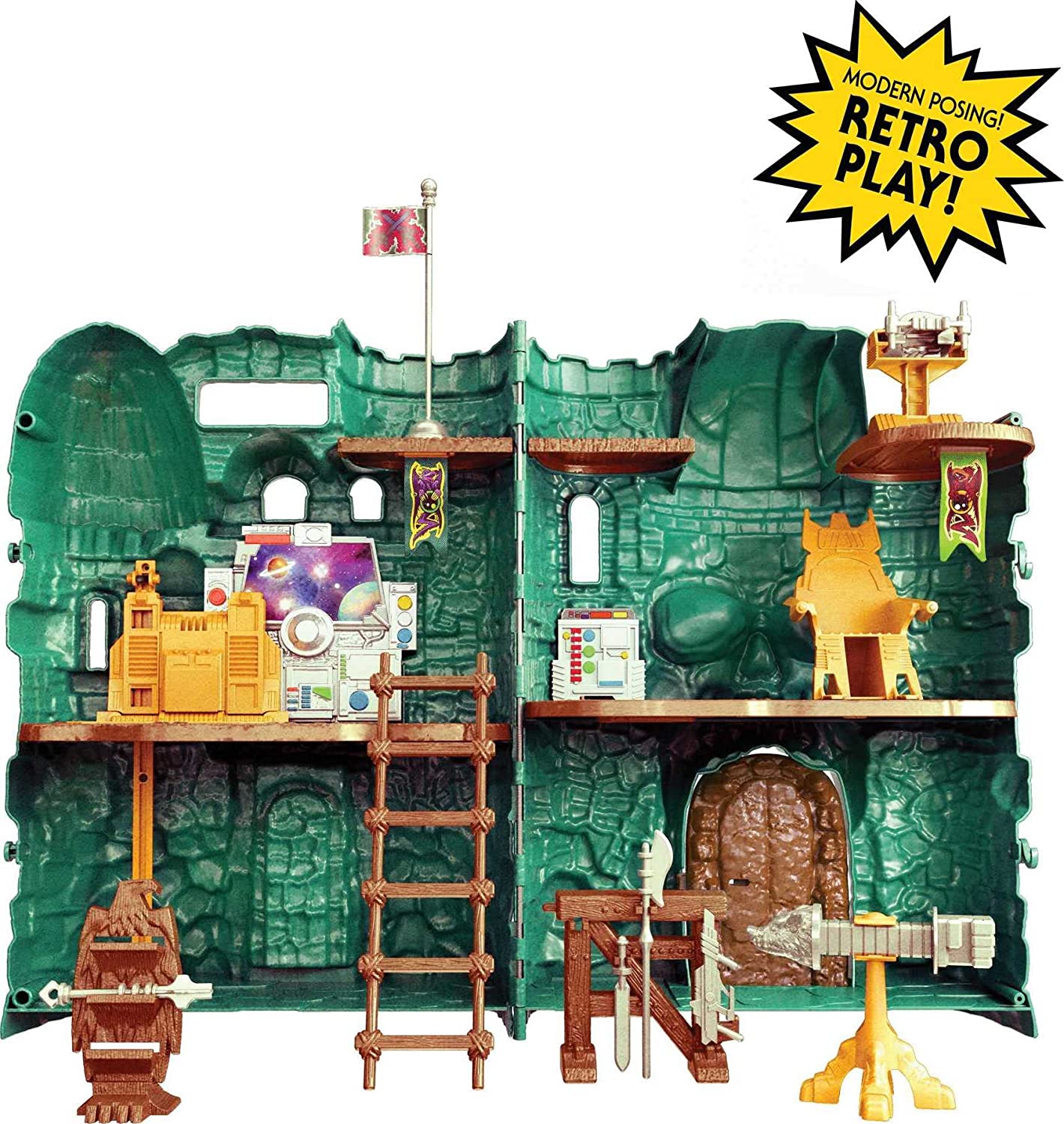 Mattel - Masters Of The Universe Origins - Castle Grayskull (2021) Incl. Special edition "Temple of Darkness" Sorceress actie figuur SVV-Schatzoekers