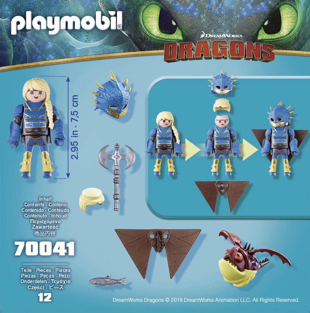 PLAYMOBIL 70041 - Dragons - Astrid in vliegpak en Schrokop SVV-Schatzoekers