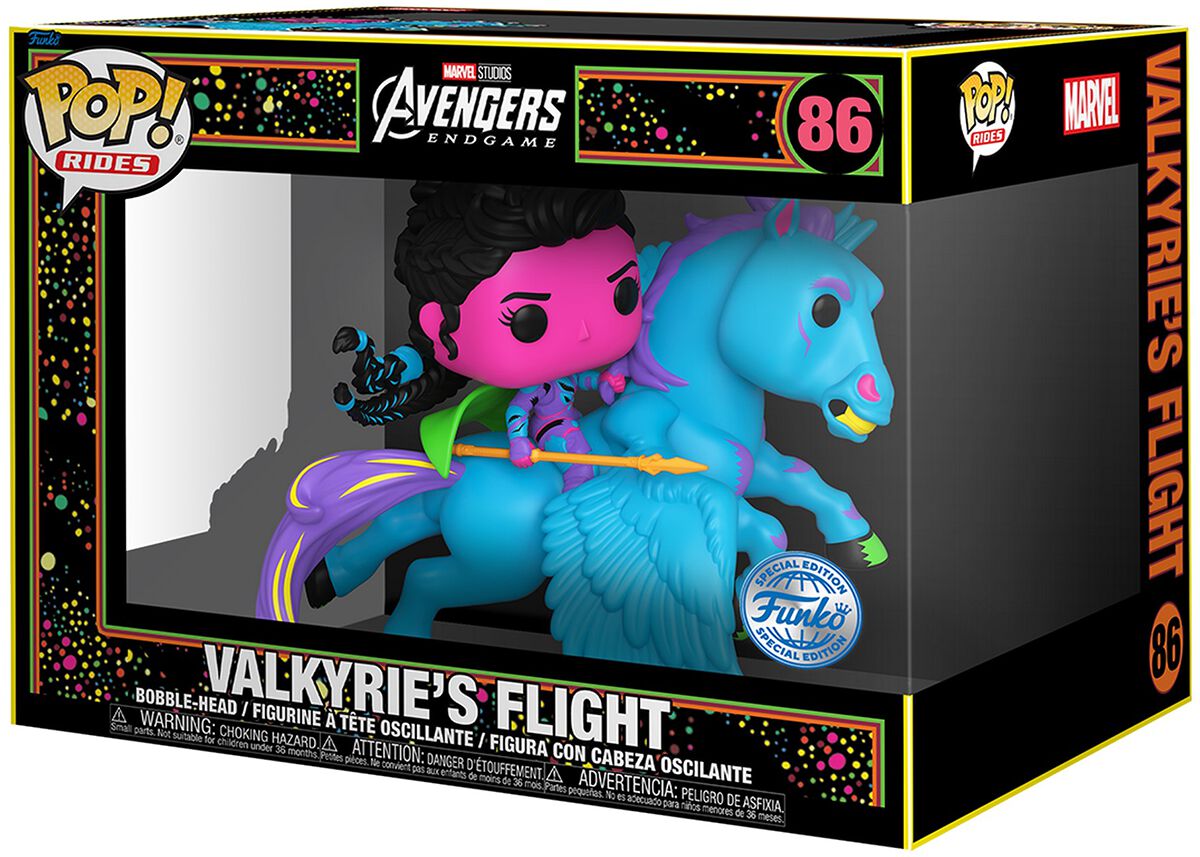 Funko Pop! Rides 86 - Avengers: End Game - Valkyrie's Flight (2022) Blacklight