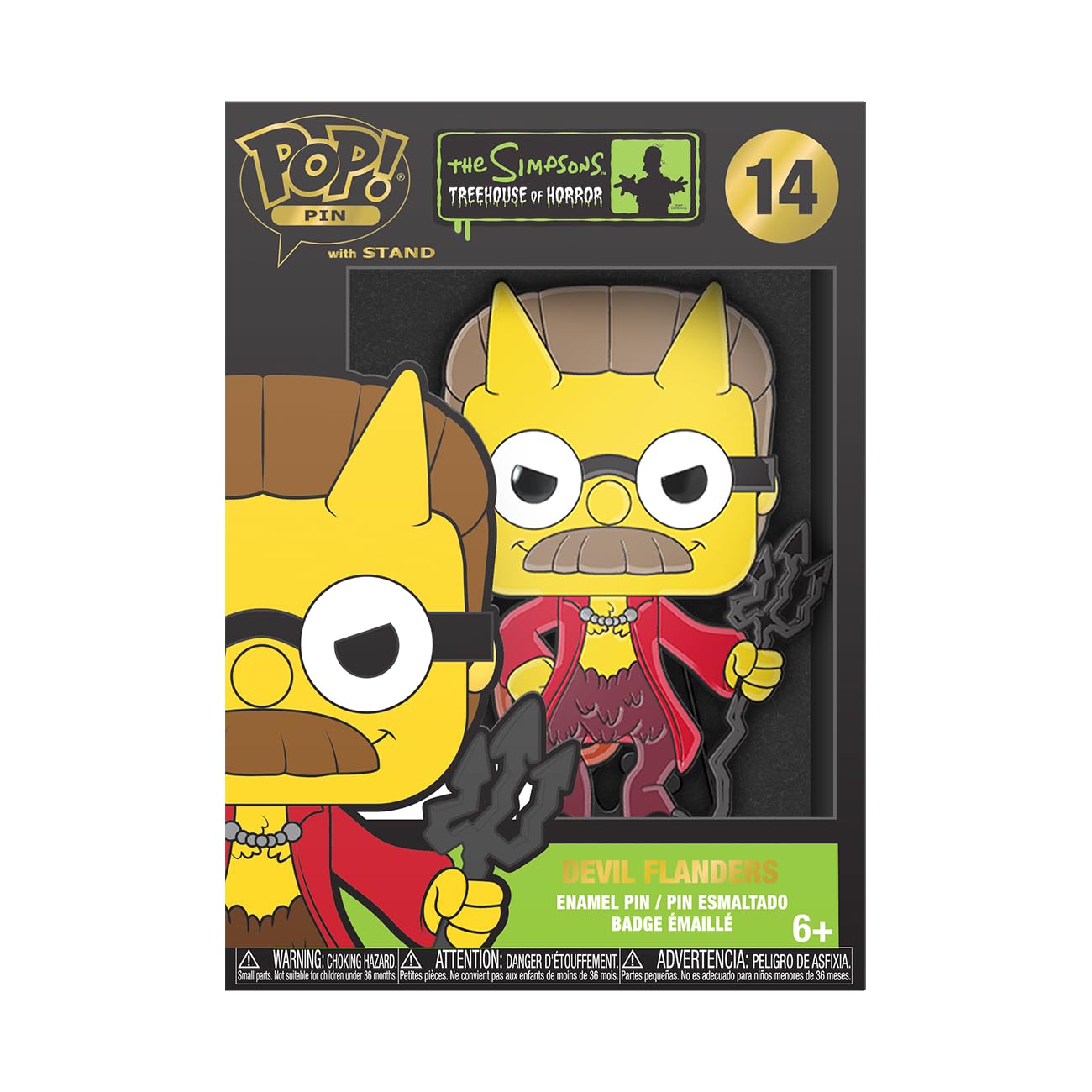 Funko Pop! Pin: 14 - The Simpsons- Treehouse of Horror - Devil Flanders