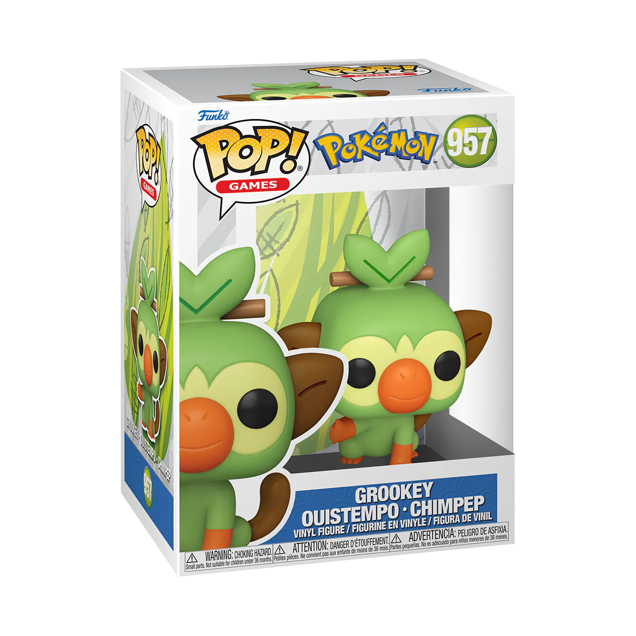 Funko Pop! Games 957 - Pokemon - Grookey (2023) EMEA