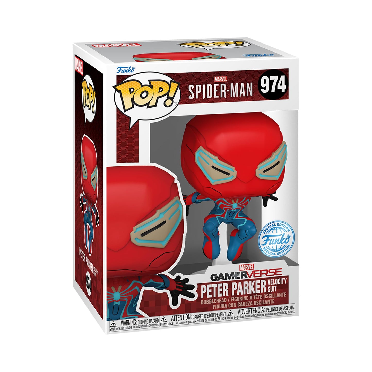 Funko Pop! Games Marvel 974 - Gamer Verse - Peter Parker (Velocity Suit) (2024)