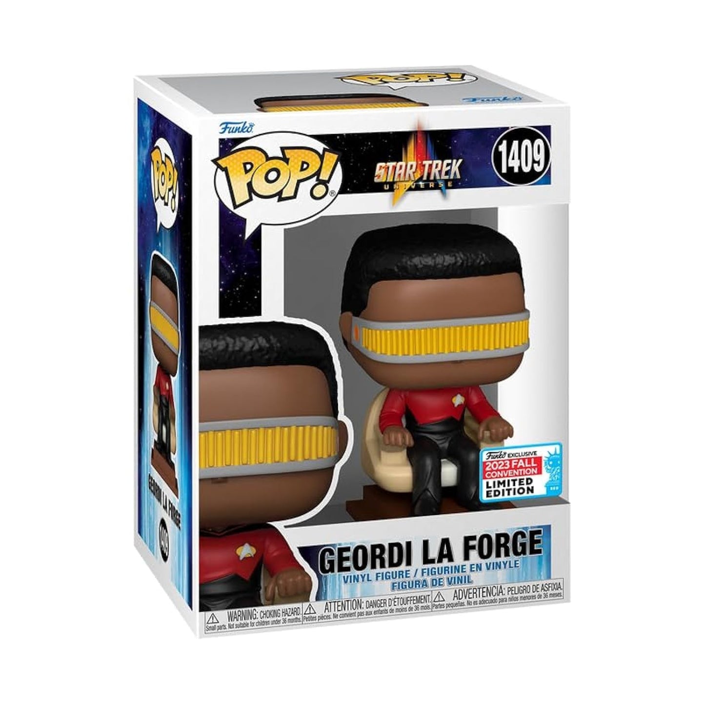 Funko Pop! Television: 1409 - Star Trek Universe - Geordi La Forge (2023) (Fall Convention)