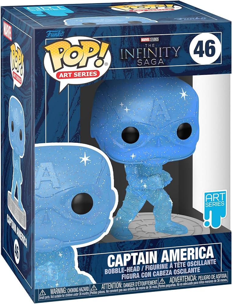 Funko Pop! Art Series 046 - The Infinity Saga - Captain America (2022) (Blauw)
