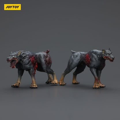 Joy Toy - Zombies -  Zombie Dark Source Action Figures 2-Pack - Police Dogs 8 cm