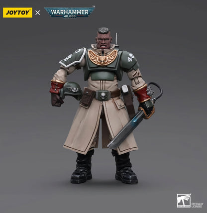 Joy Toy - Warhammer 40K - Astra Militarum - Cadian Command Squad Commander with Power Sword(12cm)
