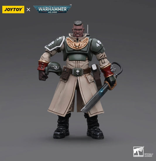 Joy Toy - Warhammer 40K - Astra Militarum - Cadian Command Squad Commander with Power Sword(12cm)
