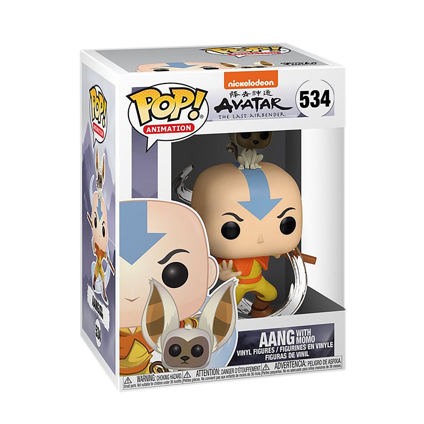 Funko Pop! Animation 524 - Avatar The Last Airbender - Aang with Momo (2018)