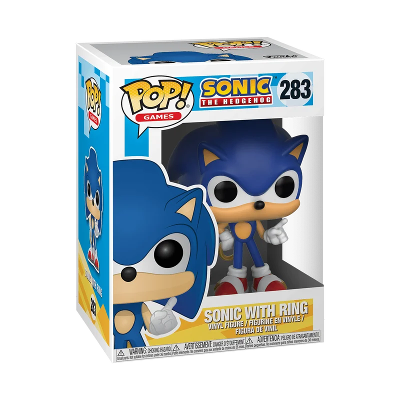 Funko Pop! Games 283 - Sonic The Hedgehog - Sonic With Ring (2017)