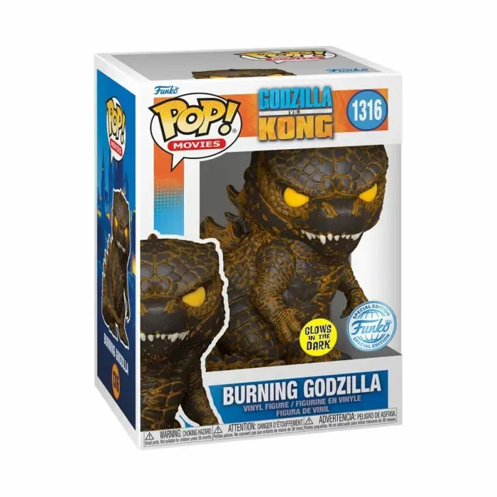 Funko Pop! Movies: 1316 - Godzilla vs Kong - Godzilla (2022) (GITD) Special Edition
