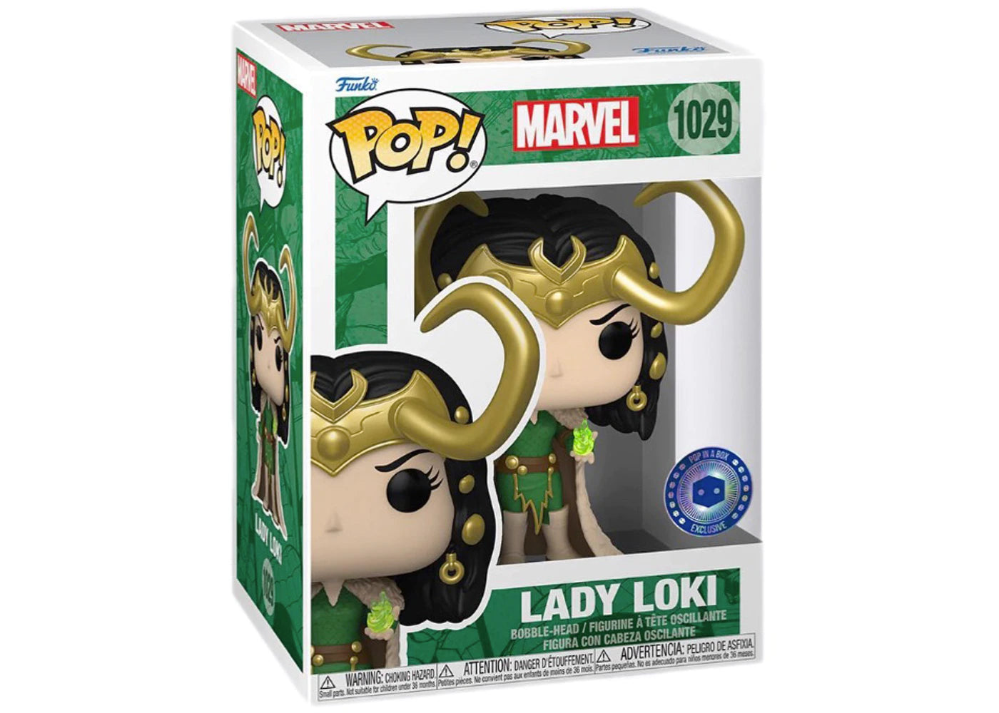 Funko Pop! Marvel: 1029 - Loki - Lady Loki (2022) Pop in a Box Exclusive SVV-Schatzoekers