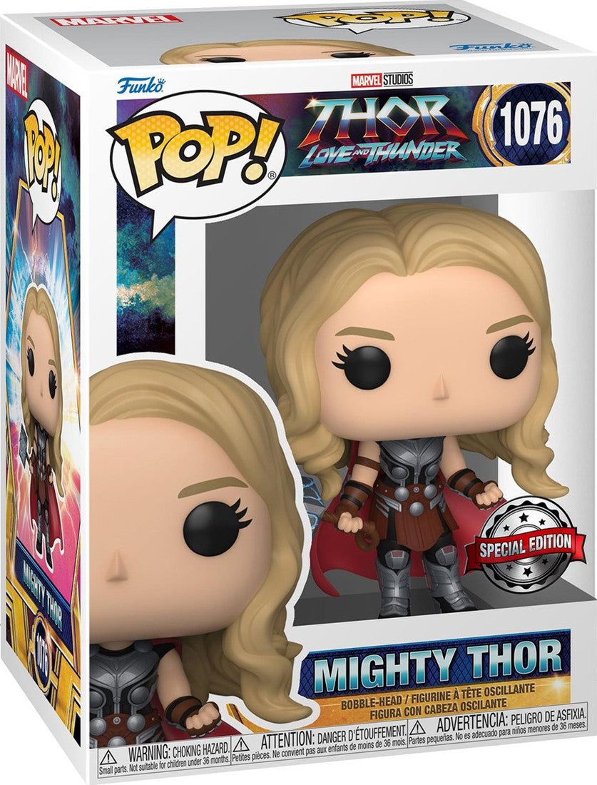 Funko Pop! Marvel: 1076 - Thor Love and Thunder - Mighty Thor (2022) Special Edition SVV-Schatzoekers