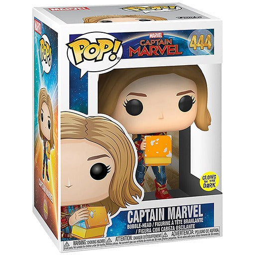 Funko Pop! Marvel 444 - Captain Marvel - Captain Marvel (GLOW) (2019) SVV-Schatzoekers