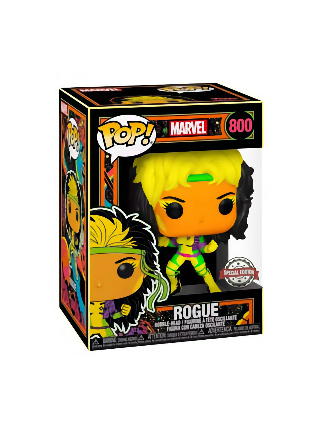 Funko Pop! Marvel 800 - X-Men - Rogue (Blacklight) (2021) SVV-Schatzoekers