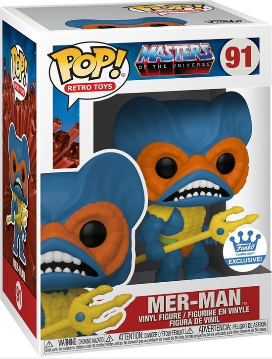 Funko Pop! Retro Toys 91 - Masters Of The Universe - Mer-Man (2021) Exclusive SVV-Schatzoekers