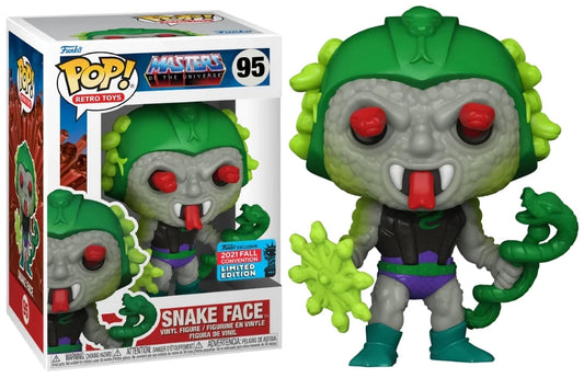 Funko Pop! Retro Toys 95 - Masters Of The Universe - Snake Face (2021) Fall Convention Limited Edition SVV-Schatzoekers